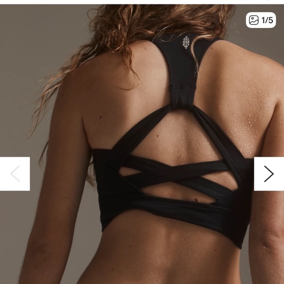 Free People FP Movement Synergy Crop Sports Bra Pale Purple Women’s Small - Picture 8 of 8